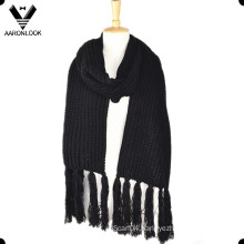 Winter Warm Knitted Long Fringe Scarf